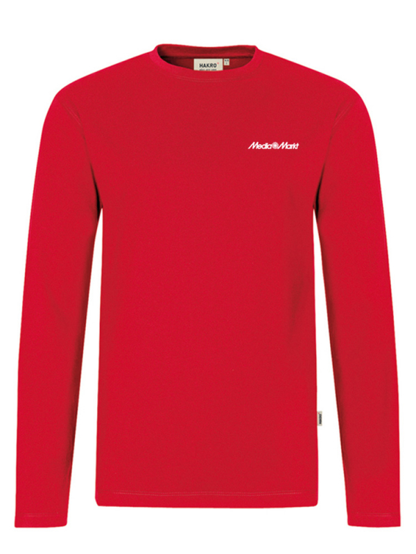 Herren Performance Longsleeve Rot